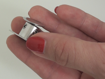 miniature dental camera mount in hand