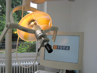 thirdeye photo on sirona c4 halogen dental light with adapter